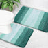 OLANLY Luxury Bathroom Rug Set, 2 Piece Soft Absorbent Microfiber Bath Rugs, Non-Slip Mats for Bathroom