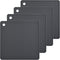 Smithcraft Silicone Trivet Pot Mat, Heat Resistant Table Placemats, 4 Pack, 7.5x7.5 Inch, Grey, Square