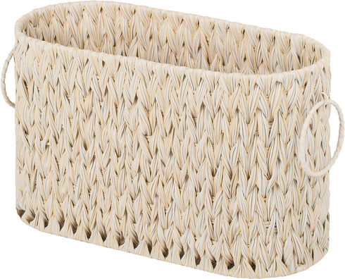 GRANNY SAYS Toilet Paper Storage, Bathroom Organizer for 6 Mage Rolls, Wicker Storage Basket Free Standing, Toilet