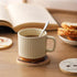 JINLIFA Set 6, Set 4 4 0.27 Inches Coasters of Natural Bamboo Cute Drink Cup Coasters for Modern Home Decor and Coffee