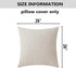 Home Brilliant Large Euro Pillow Sham, Super Soft Plush Corduroy Textured Cover, 26 x 26 (Cream Cheese)