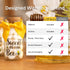 12 Pack Ethisa Vintage Bee Party Favor Glass Bottles with Ribbons and Stickers - Classy Baby Shower and Birthday