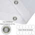 LB Winter Shower Curtain Set, Snowflake Pine Tree Branch Scene, 72x72 inch Waterproof Polyester Bathroom Decorations