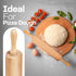 All-Purpose 17.6 Inch Beech Wood Non-Stick Rolling Pin for Baking, Pizza, Pasta, Pie, Cookies, Pastry