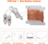 2 Pack 33ft 100 8 USB Fairy Lights, LED String Lights with Timer & Modes - USB Plug-in Indoor Mini Lights for Bedroom
