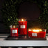 WoodWick Large Hourglass Candle, Crimson Berries - Premium Soy Blend Wax, Made in USA