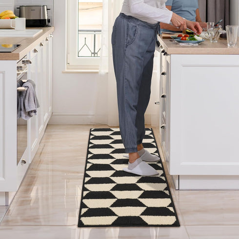 GRANNY SAYS Kitchen Mats for Floor, Non-Slip Washable Runner Rugs for Kitchen Floor, 47" x 17.7", Stain Resistant