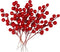24 pcs Christmas Berries Stems Artificial Red Berry Stems for Christmas Tree