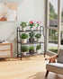 3-Tier 27" 11.4" 29.3") Kitsure Plant Stand Indoor & Outdoor - Metal Plant Shelf with Adjustable Leveling Feet, Easy