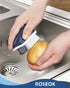2 Pack ROSEOK Potato Scrubber and Veggie Brush, Self-Standing Kitchen Brush for Fruit and Vegetable Cleaning, Navy