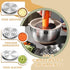 Mixing Bowls Set with Airtight Lids, 26PCS Stainless Steel Khaki Bowls with Grater Attachments, Non-Slip Bottoms