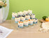 12" Acrylic Riser, 3-Tier Clear Perfume Organizer for Countertop, Sturdy Display for Decorative and Skincare Items