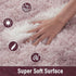 5x8 Meralax Area Rugs for Living Room Bedroom, Machine Washable Feet Soft Fluffy Shaggy Rug, Light Purple & White