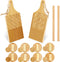 4 Pieces Wood Gnocchi Pasta Board Gnocchi Paddle Maker Garganelli Pasta Board