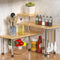 ZHWS Kitchen Countertop Organizer Spice Rack for Salt, Bathroom Counter Organizer Over