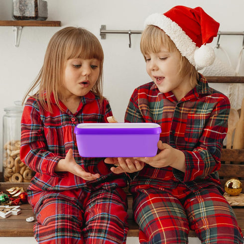 Boxdljh Set 2, 1.5 (Purple+Pink==2Pack) Ice Cream Containers of Quart Ice Cream Tub, Reusable Homemade Ice Cream Tubs