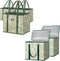BALEINE 3Pk Reusable Grocery Bags + 2Pk Insulated Reusable Grocery Bags(16"913