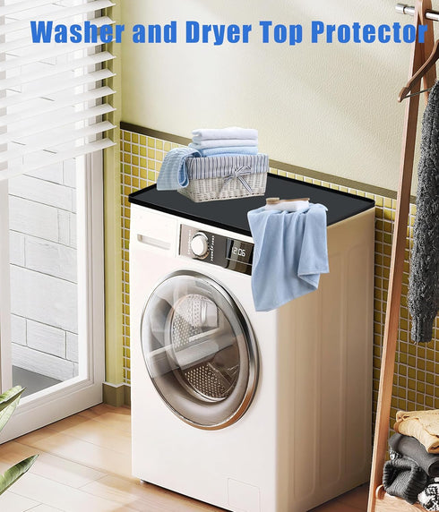 Mini Fridge Mat with 0.8" Convex Edge, 24" x 24" Refrigerator Floor Protector Silicone Mat, Drip Pan for Portable Air Conditioner, Small Silicone Floor Mat Prevent Water Leakage and Floor Damage by NAXVIO