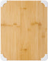Farberware Nonslip Bamboo Cutting Board with Juice Groove, 11x14 Inch, White by Farberware