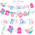 Baking Birthday Party Banner, Little Bakers Birthday Decoration for Girls, Macaron Party Supplies