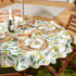 DII Lemon Bliss Outdoor Tabletop, 60" Round, Stain Resistant & Waterproof with Zipper