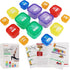 Finorder 21 Day Portion Control Container Kit, 14-Piece BPA Free Food Portion Set for Meal Prep, Weight Loss System