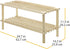 2 (6026-3562) Whitmor Tier Wood Household Shelves