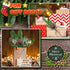 Yunlly 60 Pcs Christmas Artificial Green Pine Needles, Christmas Floral Picks Artificial Holly Red Berry Twig Stem Pine