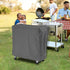65-80 Cooler,34"Lx19"Wx31"H-Grey AKEfit Patio Cooler Cart Cover,Waterproof Ice Chest Cart Cover Fits Quart Patio Party