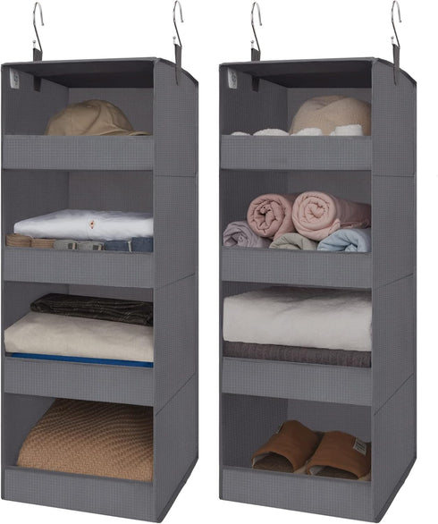 GRANNY SAYS 4-Shelf Hanging Organizer, Closet Hanging Shelves, Closet Hanging Storage Organizers,