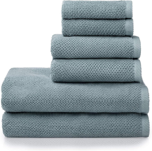 Simpli-Magic 79458 Popcorn Textured Bath Towels Set, 2 Bath Towels, 2 Hand