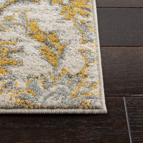 SAFAVIEH Evoke Collection 2'2" x 4' Ivory/Gold EVK238S Non-Shedding Accent Rug for Living Room Bedroom