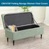 CRFATOP Waterproof Jacquard Ottoman Stool Cover Stretch Folding Storage Footstool Bench Slipcovers Upholstered Foot