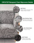 1-Piece Sofa,B64 CRFATOP Stretch Modern Banquet Armchair Slipcover Accent Chair Covers with Arms Soft Chair Slipcovers