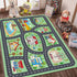 39''x59'' Kids Rug Car Rugs Playmat Carpet for Kids Toy Cars for Playroom Classroom Kids Room, Educational Area Rugs
