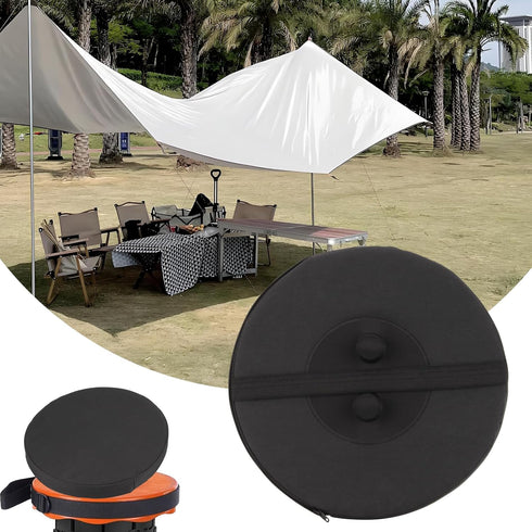 DIICCYO 2 Pack Seat Cushion for Telescopic Stools, Thickened Telescopic Folding Seat Cushion with Memory Foam