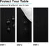 Hiasan Black Square Tablecloth, Waterproof and Spillproof Washable Fabric for Dining Room, 60 x 60 Inch