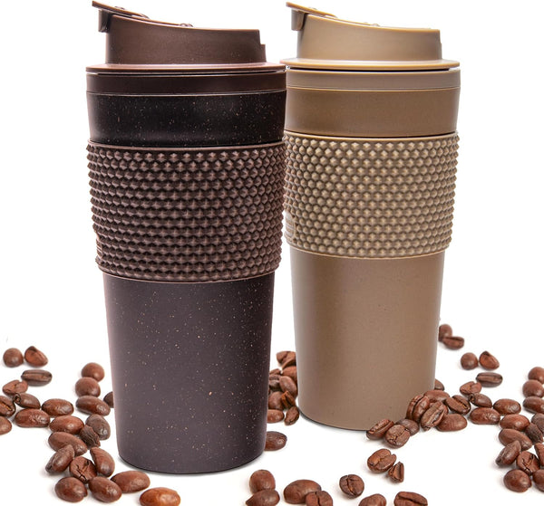 Stephan Roberts 16 oz Coffee Tumbler Set (2 Pack) Insulated Double Wall Travel Mug