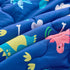 7 Set 3D Set Set, Wajade Piece Kid Boys Dinosaur Comforter Twin Size Blue Dinosaur Wild Park Jungle Print Bedding