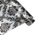 Yifely Retro Black Damask Furniture Paper Self-Adhesive Shelf Liner, Light Grey Table Decor Sticker
