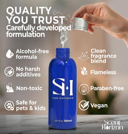 WT11 5.07 oz (150 ml), White Tea Hotel Diffuser Oil | Fl Hotel Scent Oil for Ultrasonic & Waterless Diffusers, Luxury