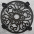 12" 1 Comfy Hour Cast Iron Plant Caddy with Wheels, Heavy Duty Rolling Flower Pot Stand, Decorative Victorian Style
