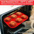 Walfos Silicone Muffin Top Pans - 4inch Jumbo Size Non-Stick Bakeware for Eggs, Hamburger Buns, Muffin Tops