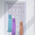 Super Z Outlet Foldable Clothing Closet Hanger, 28 Ring Hole Slots Organizer, Multicolor