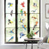 decalmile Spring Summer Birds Double Sided Window Clings Hummingbird Parrot Window Decals Anti-Collision Glass Window Doors Window Stickers - Set of 17 Birds by decalmile