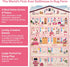 4x6 Rug&Play Ultra Soft Pink Dollhouse Play Rug for Girls Room Washable Non-Slip Area Rugs for Kid Bedroom & Kids