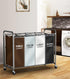 ROMOON 4 Section Laundry Sorter with Wheels, Rolling Hamper, Large Capacity Removable Bags