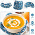 Cunhill Microwave Bowl Holders, 4 Pcs Hot Bowl Holders for Kitchen Supplies (Dog Style, Blue Green)