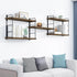 50W 17H) MXCSE Wall Shelves, Wall Mounted Bookshelves, DIY Floating Shelves for Wall, Wood Hanging Book Shelves