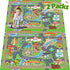 2 Packs 3'x4'/ 36"x48" Car Rug Play Mat for Kids Toy Cars, Road Traffic Playmat for Kid Bedroom, Non-Slip Machine